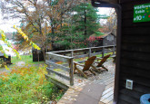 Cabin 10 Deck at Crow Wing Crest Lodge in Akeley, MN