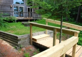 19 Steps down to Lake View at top towards cabin