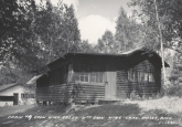 Historic CWC cabin 9 with 8 behind circa 1958