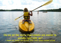 upside down paddler