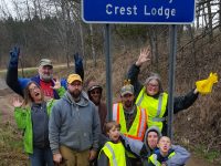 Picking up litter along Highway 64 – doing a little somethin’ for community