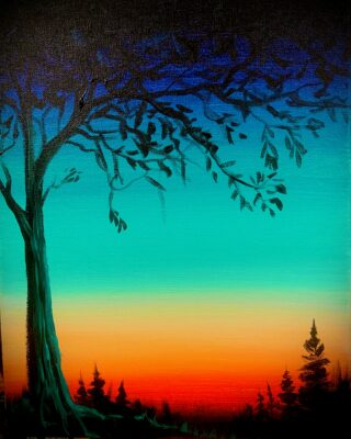 Paint with Nate Class at Crow Wing Crest Lodge in Akeley, MN  - Retreat to the Woods!